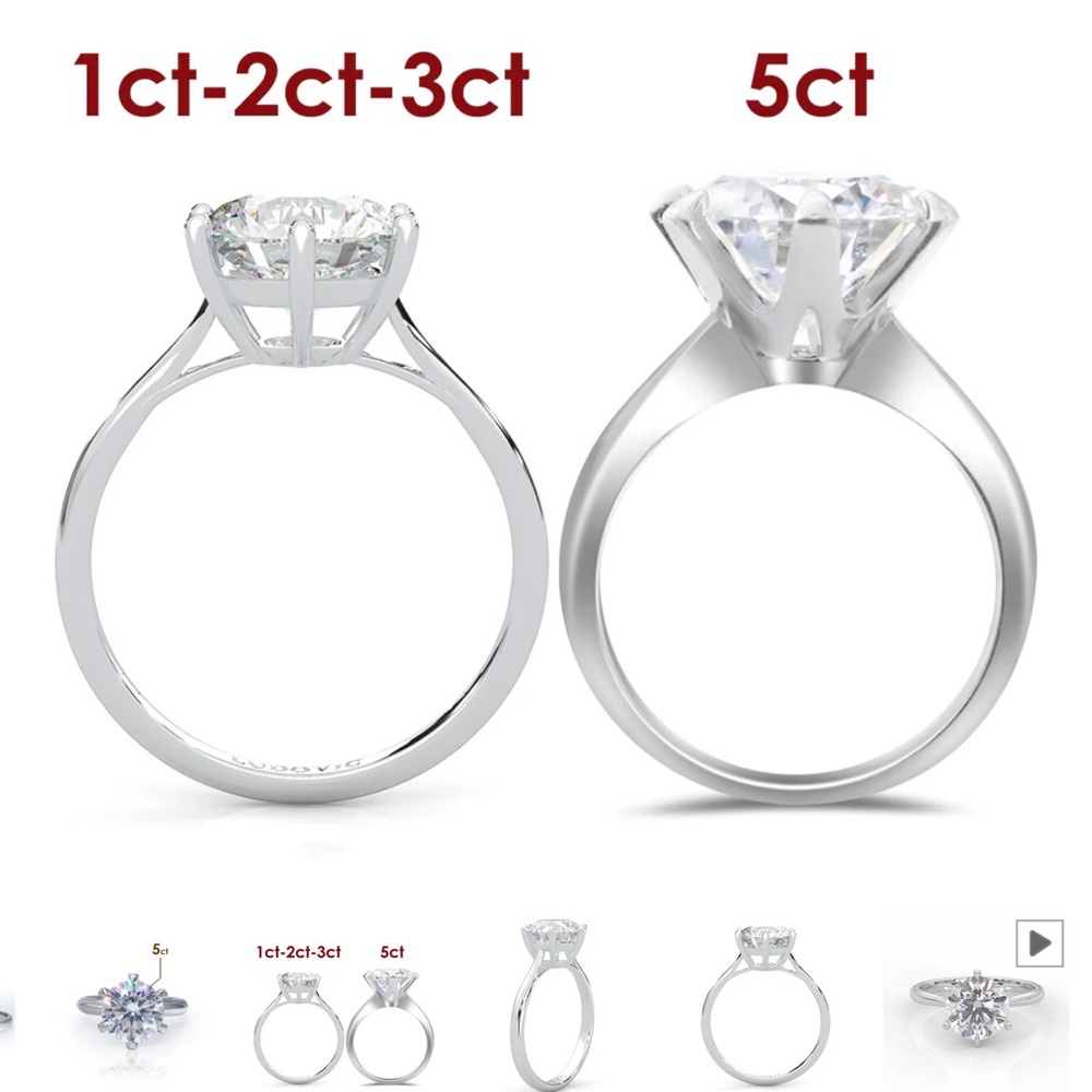 Stunning Silver Solitaire Ring - image 5